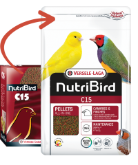 Versele Laga Nutribird C15 Kanarya Ve Finçler İçin Meyveli Pelet Yem (B) 1 kg