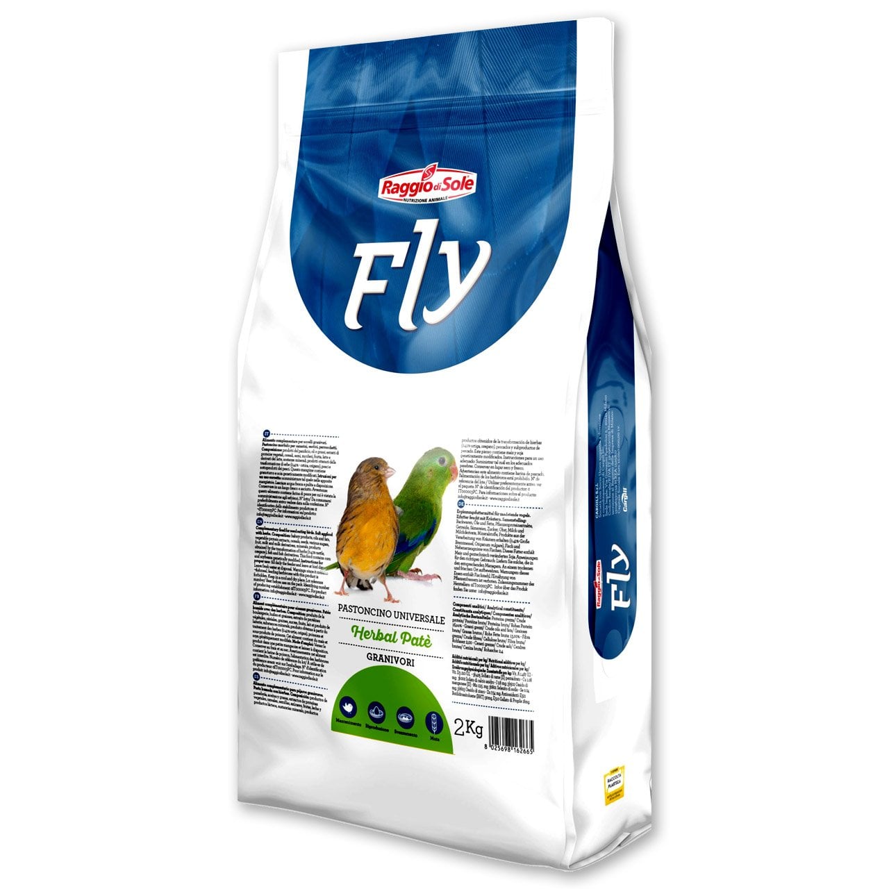 Raggio Di Sole Fly Herbal Patè Aromatik Otlar İçeren Doğal Bağışıklık Artırıcı Mama (OP) 2 kg