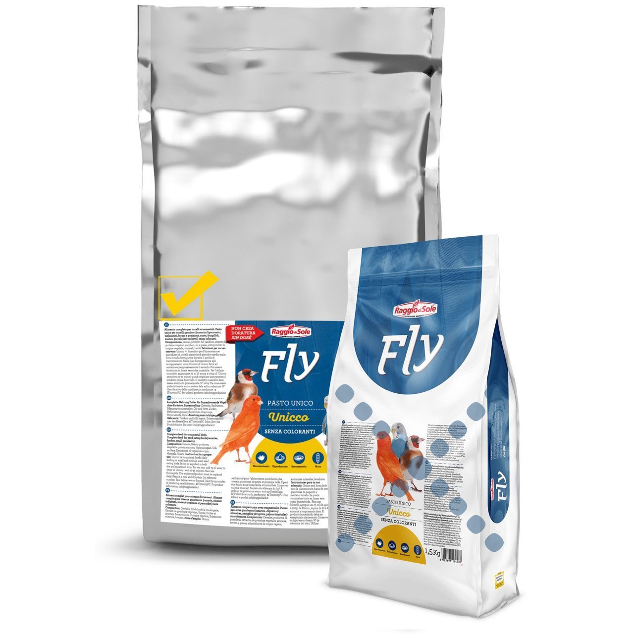 Raggio Di Sole Fly Unicco %16,50 Proteinli Mama Formunda Yem (B) 1 kg