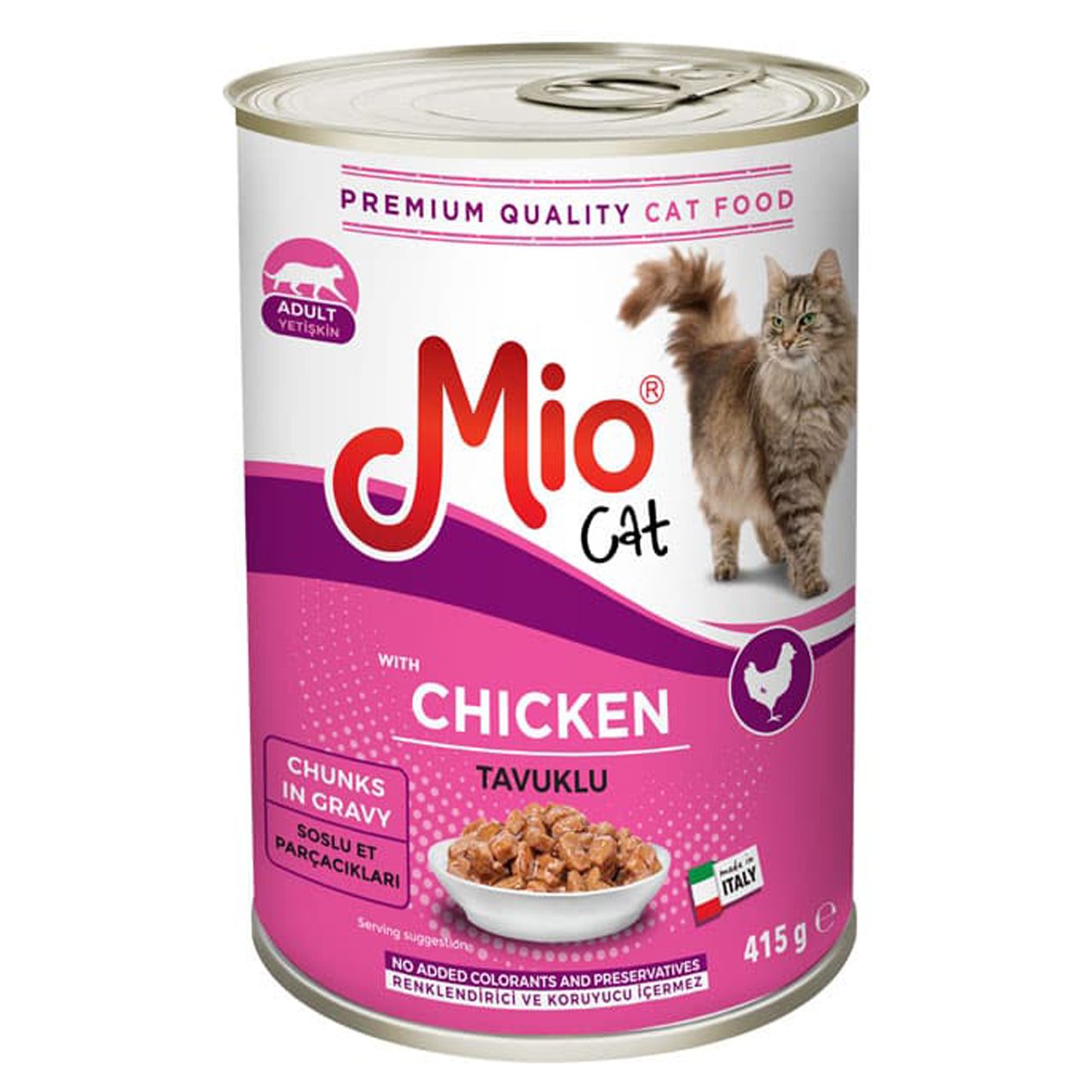 Mio Parça Tavuklu Kedi Konservesi 415 gr