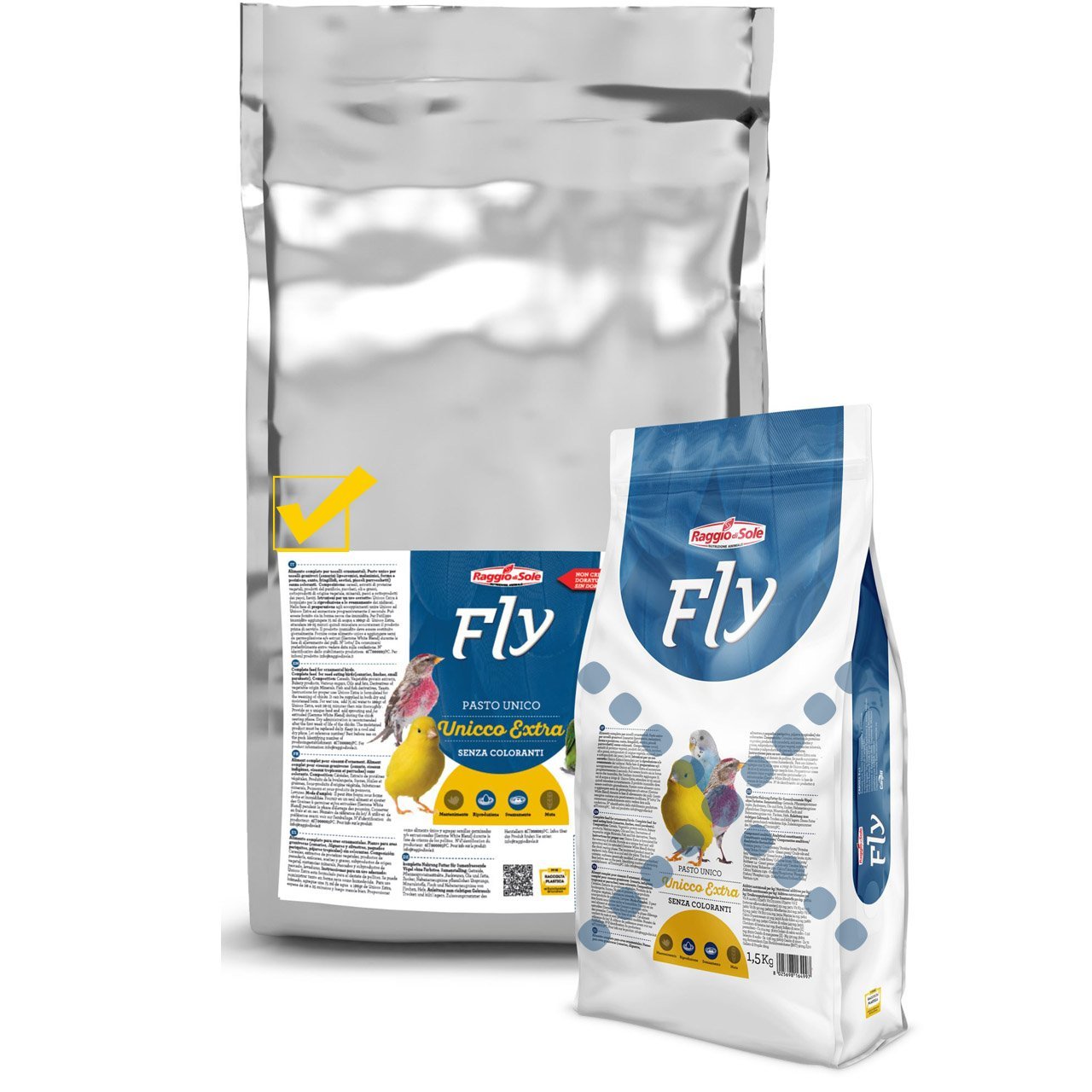 Raggio Di Sole Fly Unicco Extra %22,00 Proteinli Mama Formunda Yem (B) 1 kg