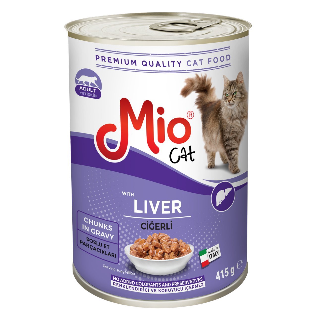 Mio Parça Ciğerli Kedi Konservesi 415 gr