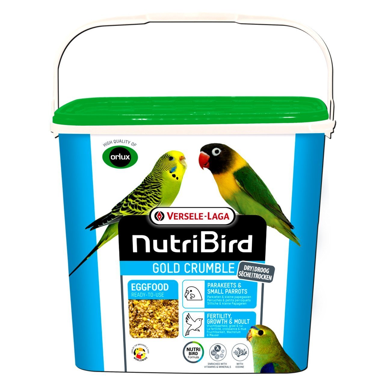 Versele Laga Nutribird Gold Crumble Yumurtalı Kuru Muhabbet Kuşu Maması (B) 1 kg