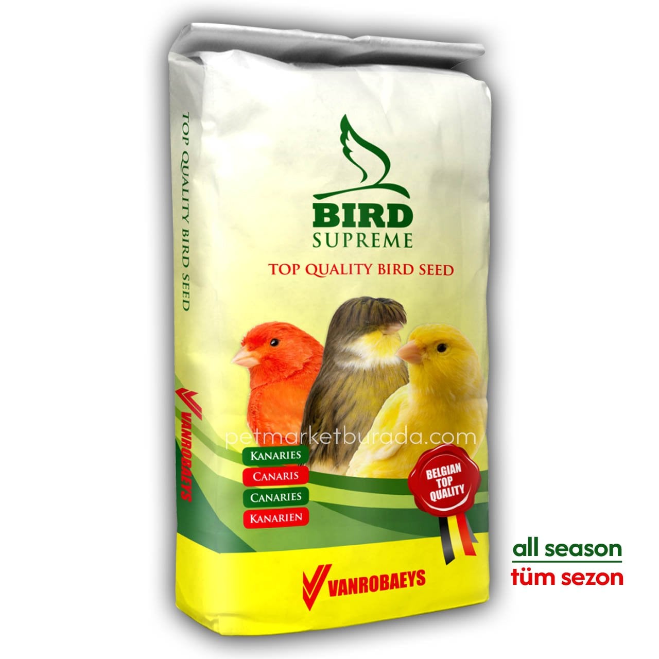 Bird Supreme Şalgamsız Premium Kanarya Üretim Yemi 20 kg