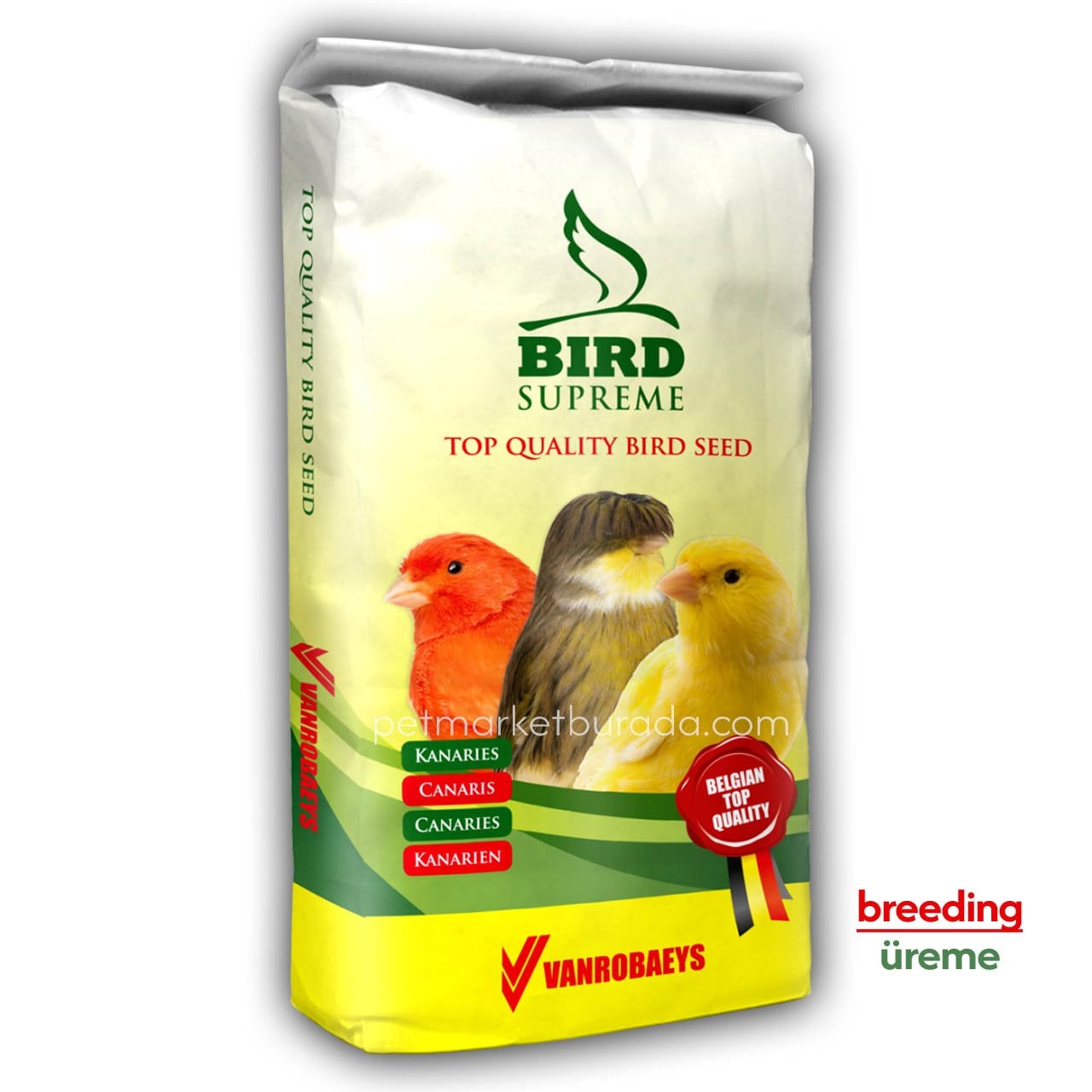 Bird Supreme Perilla ve Alman Deve Dikenli Premium Kanarya Üretim Yemi 20 kg