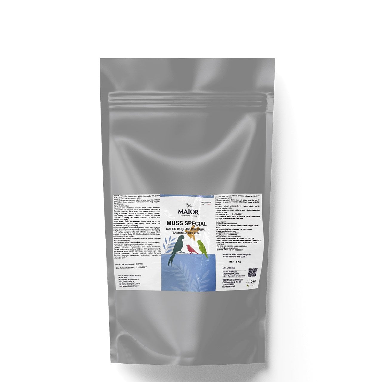 Chemivit Maior Muss Special Kuru Prebiyotikli Kuş Maması 5 Kg