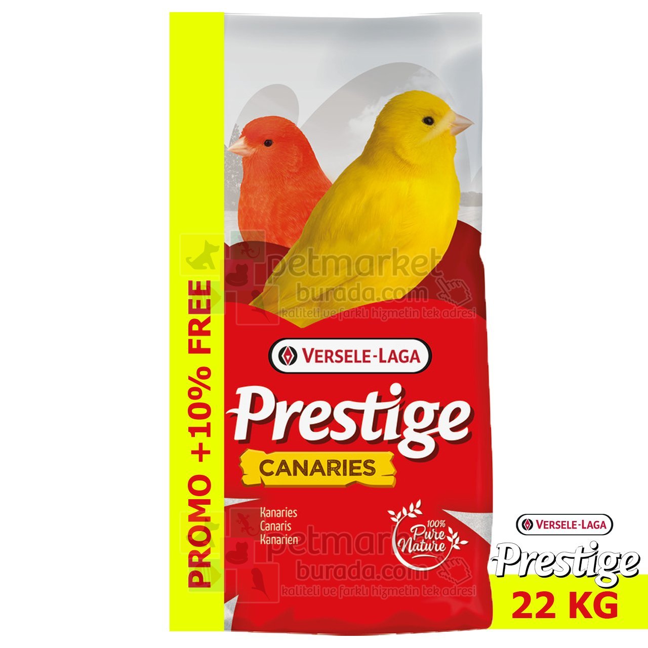 Versele Laga Prestige Şalgamsız Karışık Kanarya Yemi 22 kg