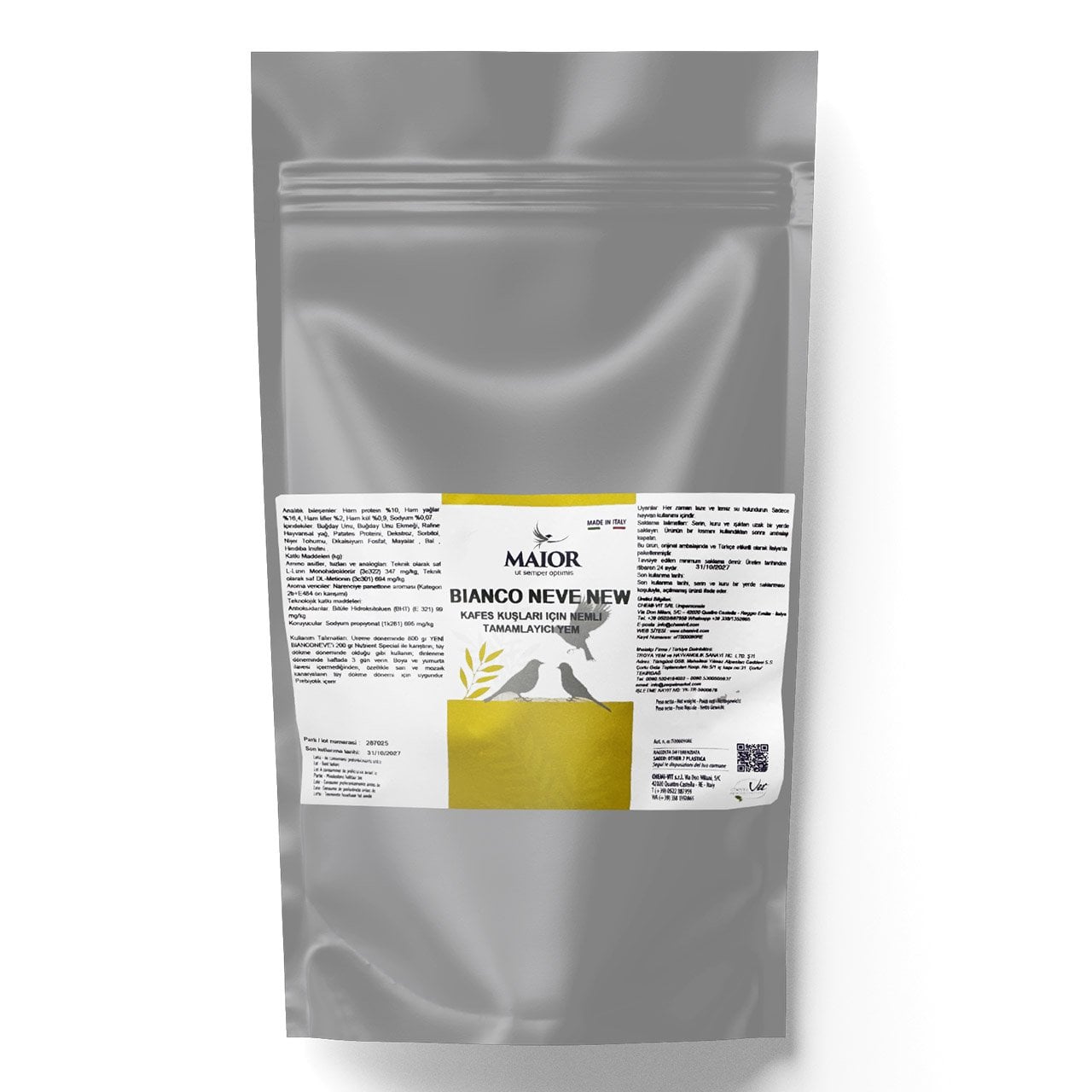 Chemivit Maior New Bianconeve Bianco Yumurtasız Nemli Mama 12 Kg