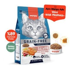 Wanpy Tahılsız Somonlu Yetişkin Kedi Maması 1.5 kg