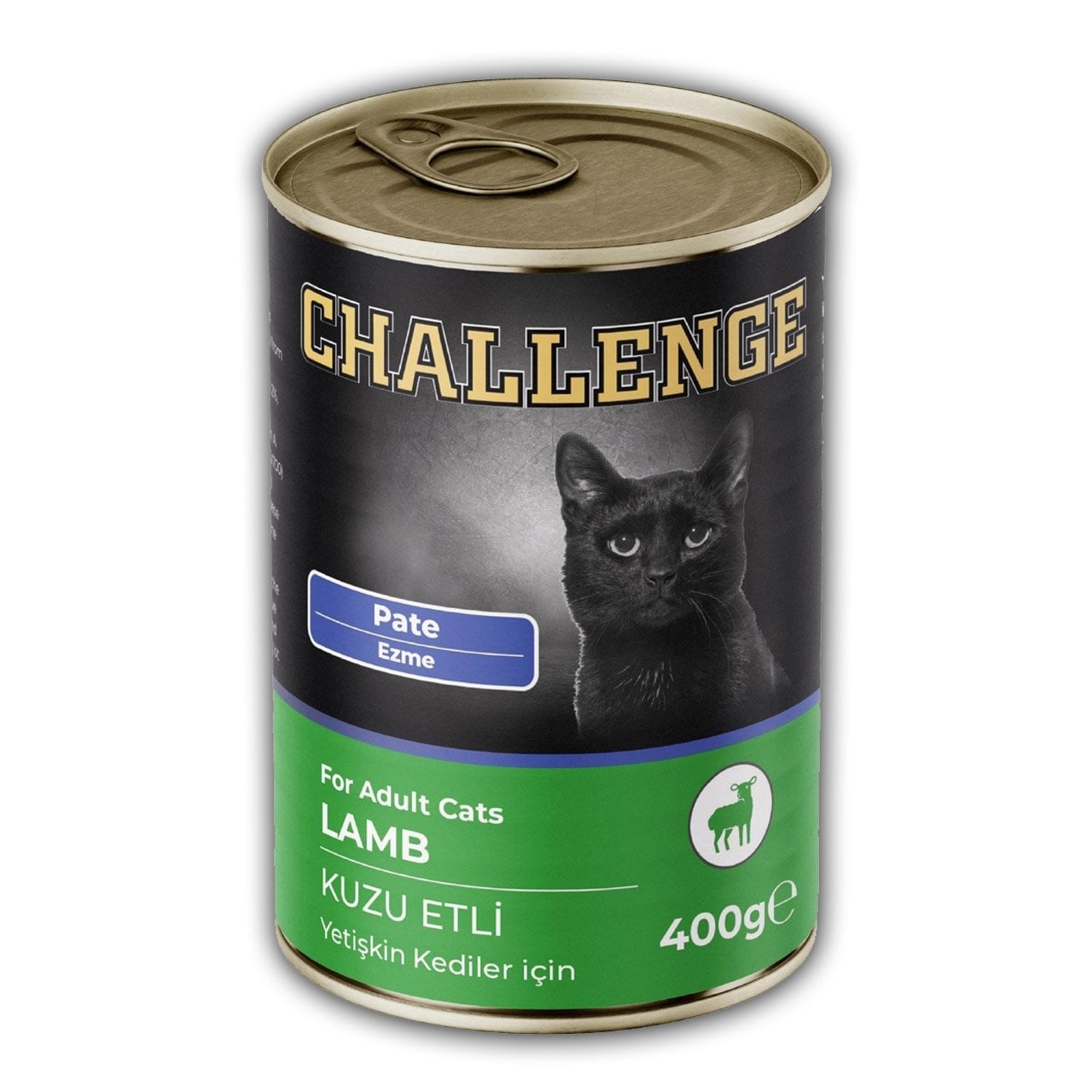 Challenge Pate Kuzu Etli Pate (Ezme) Yetişkin Kedi Konservesi 400 gr