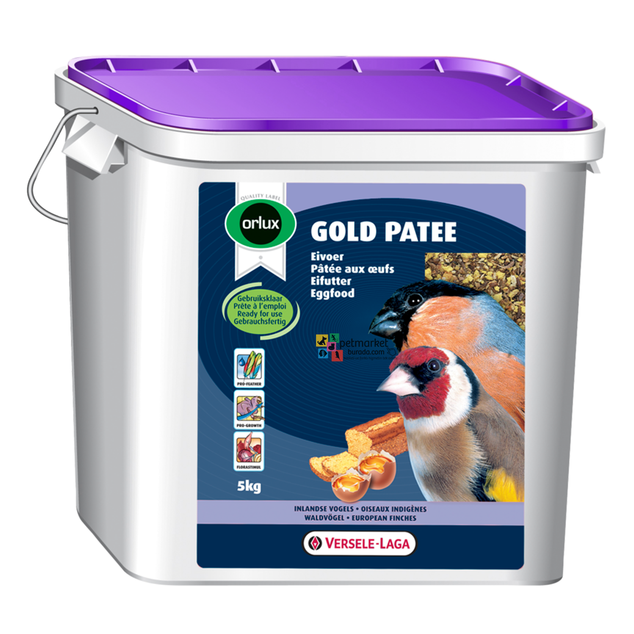 Versele Laga Orlux Gold Patee Mor Kapak Ballı Böcekli Karidesli Mama 500 gr (Bölünmüş)