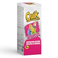 Quik Vita Plus Kafes Kuşları İçin Vitamin Mineral Karışımı 25 ml
