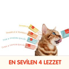 Wanpy Karışık 4 Lezzetli Krema Kedi Ödülü 50'li Paket