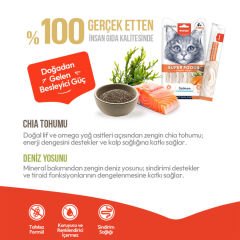 Wanpy Superfood Somonlu Chia & Deniz Yosunlu Krema Kedi Ödülü 5 ad×14 gr