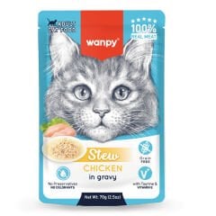 Wanpy Pouch Tavuklu Yaş Kedi Maması 70 gr