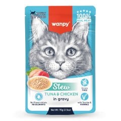 Wanpy Pouch Ton Balık & Tavuklu Yaş Kedi Maması 70 gr