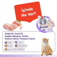 Wanpy Üriner Sistem Sağlığı Destekleyici Ördek & Tavuk Fonksiyonel Kedi Kreması Ödülü 5ad x 14gr