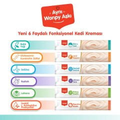 Wanpy Tüy ve Deri Sağlığı Destekleyici Ton Balığı & Somon Fonksiyonel Kedi Kreması Ödülü 5ad x 14gr