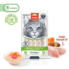 Wanpy Böbrek Sağlığı Destekleyici Tavuk&Sebze Fonksiyonel Kedi Kreması 5ad x 14gr