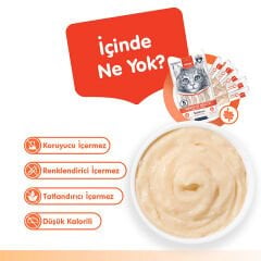 Wanpy Sindirim Sağlığı Destekleyici Somon Balığı&Tavuk Fonksiyonel Kedi Kreması 5ad x 14gr