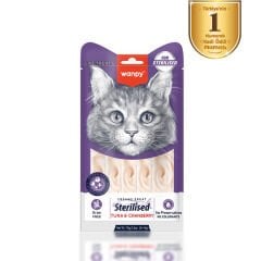 Wanpy Ton Balıklı & Kızılcıklı Kısırlaştırılmış Tahılsız Kedi Krema Ödülü 5×14 g