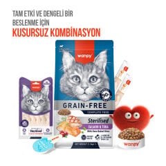 Wanpy Ton Balıklı & Kızılcıklı Kısırlaştırılmış Tahılsız Kedi Krema Ödülü 5×14 g