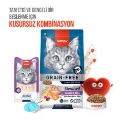 Wanpy Ton Hindi & Kızılcıklı Kısırlaştırılmış Tahılsız Kedi Krema Ödülü 5×14 g