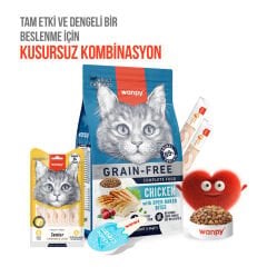 Wanpy Tavuklu & Ciğerli +7 Yaş Tahılsız Kedi Krema Ödülü 5×14 g
