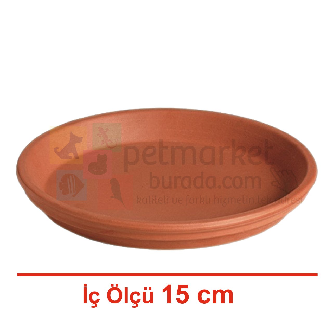 PMB 15 cm Kaliteli Plastik Tabak Mamalık