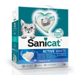 Sanicat Active White Kokusuz Topaklanan Kedi Kumu 6 Litre