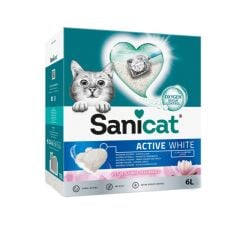 Sanicat Active White Lotus Çiçeği Kedi Kumu 6 Litre