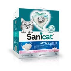 Sanicat Active White Lotus Çiçeği Kedi Kumu 10 Litre