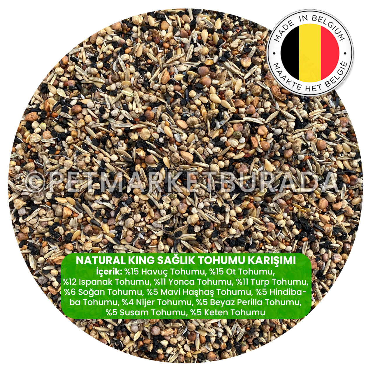 Natural King Yabani Sağlık Tohumu Karışımı 5 kg (Vakum Paket)