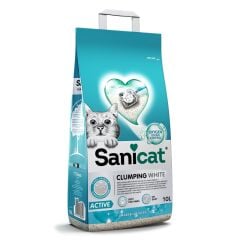 Sanicat Clumping White Active Marsilya Sabunlu Kedi Kumu 10 Litre
