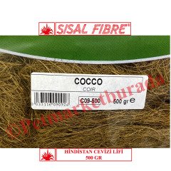 Sisal Fibre Egzotik Kuşlar İçin Hindistan Cevizi Lifi Yuva Malzemesi 500 gr