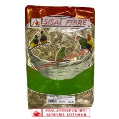 Sisal Fibre Kanaryalar ve Egzotik Kuşlar İçin Antiseptik Hint Keneviri Yuva Malzemesi 500 gr