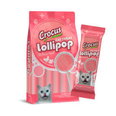 Crocus Tavuklu Ve Kızılcıklı Kedi Lolipop 10 lu paket