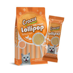 Crocus Kedi Lolipop Karma Lezzetler 5 li paket