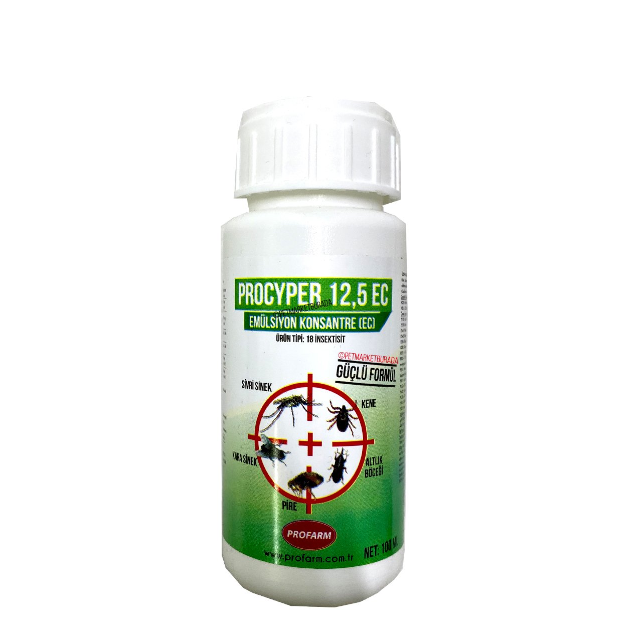 Profarm Procyper 12,5 EC Konsantre Dış Parazit Öldürücü 100 ml