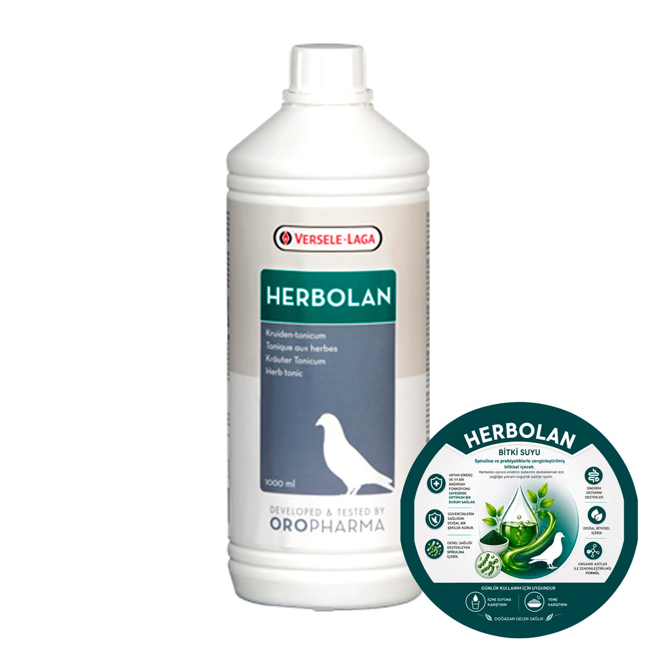 Versele Laga Oropharma Herbolan Bitkisel Bağışıklık ve Kondisyon Desteği 1 lt