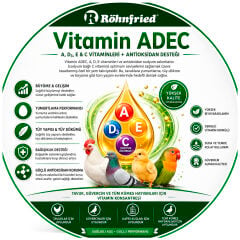 Röhnfried Vitamin ADEC Tüm Kanatlılar İçin Zengin Vitamin Konsantresi 1 lt
