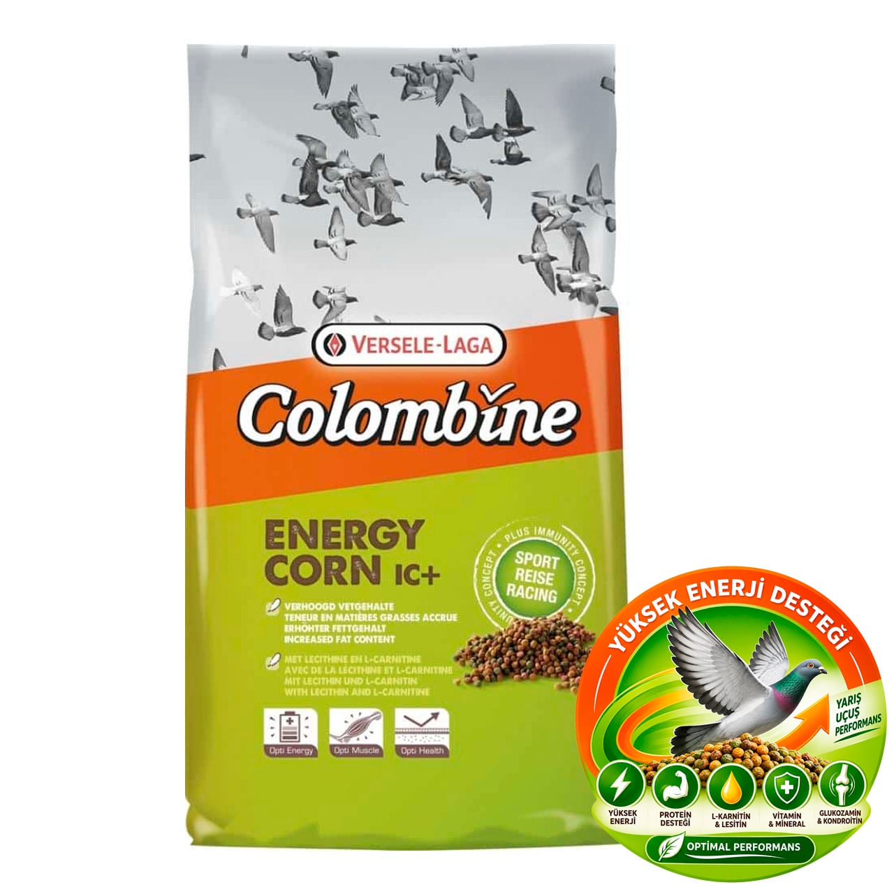 Versele Laga Colombine Energy Corn Ekstrüde Pelet Yem 15 kg