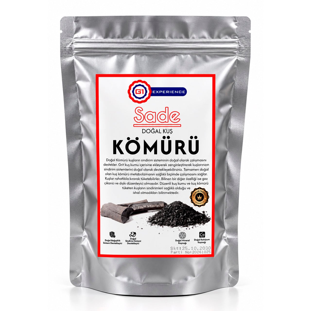 G1 Experience Doğal Kuş Kömürü 1 kg