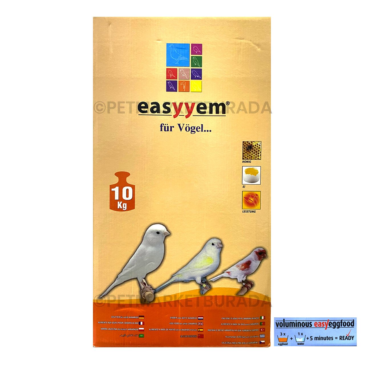 Easyyem Bianco Mozaik Ve Beyaz Kanarya Kuru Yumurta Maması 10 kg