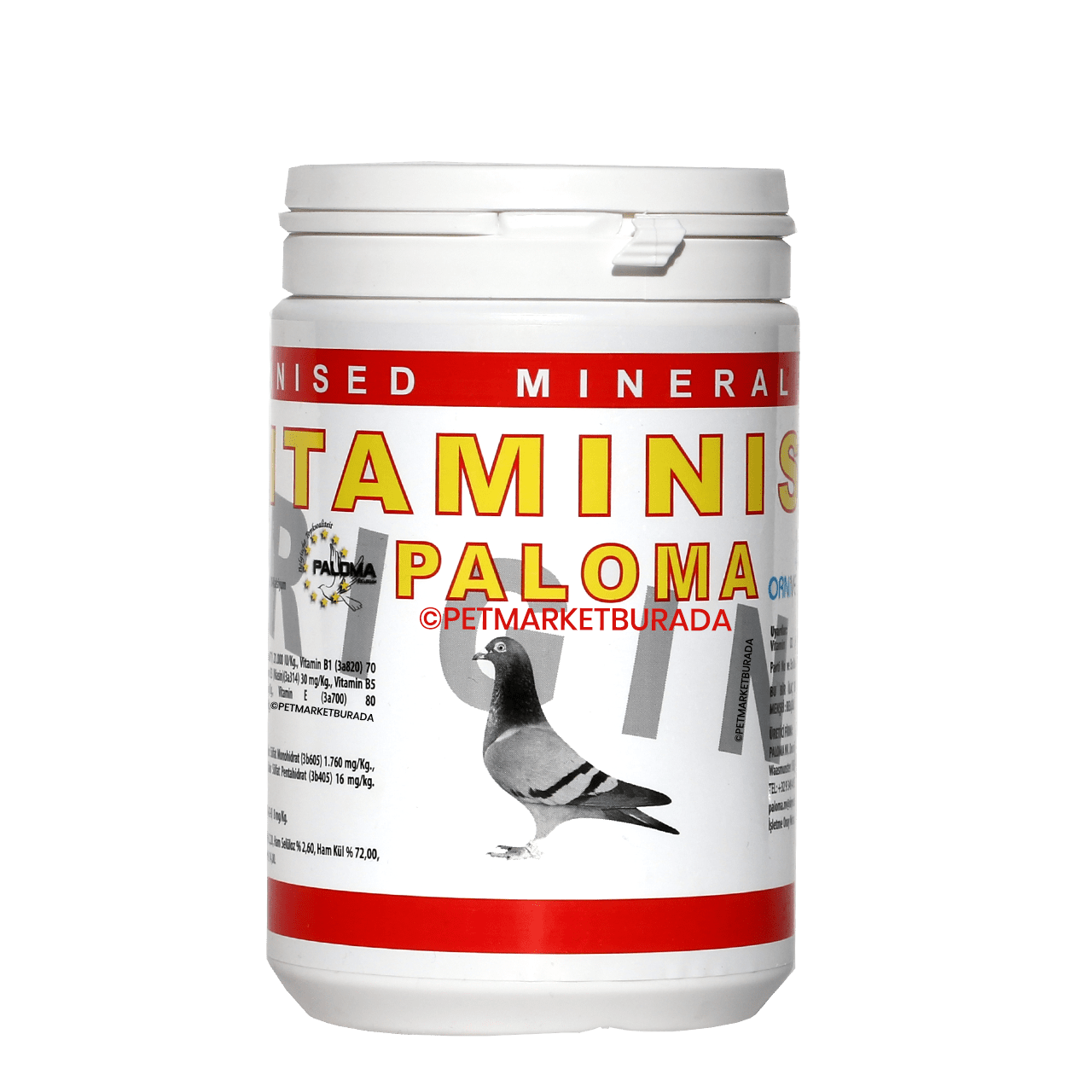 Paloma Vitaminsed Zengin Vitamin Mineral Karışımı Pembe Toz 1 kg
