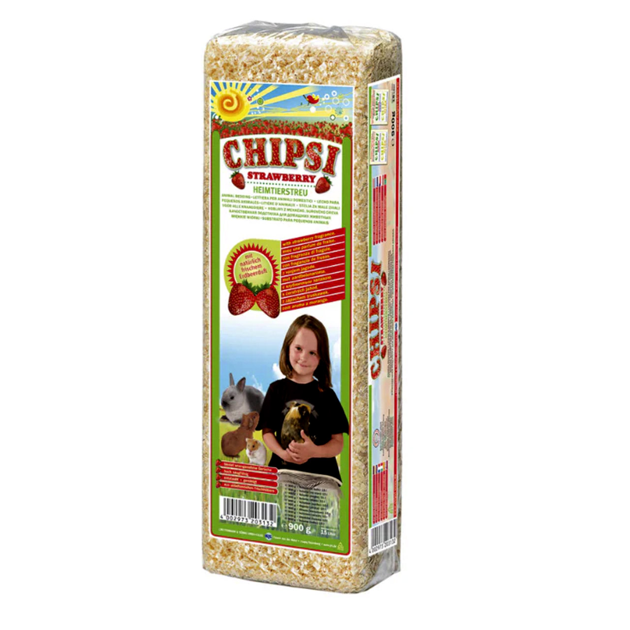 Chipsi Strawberry Çilekli Premium Talaş 15 LT