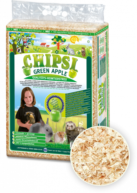 Chipsi Green Apple Yeşil Elma Aromalı Premium Talaş 60 lt