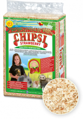 Chipsi Strawberry Çilekli Premium Talaş 60 LT