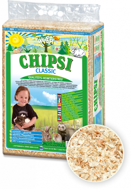 Chipsi Classic Premium (Sade) Aromasız Talaş 60 Lt
