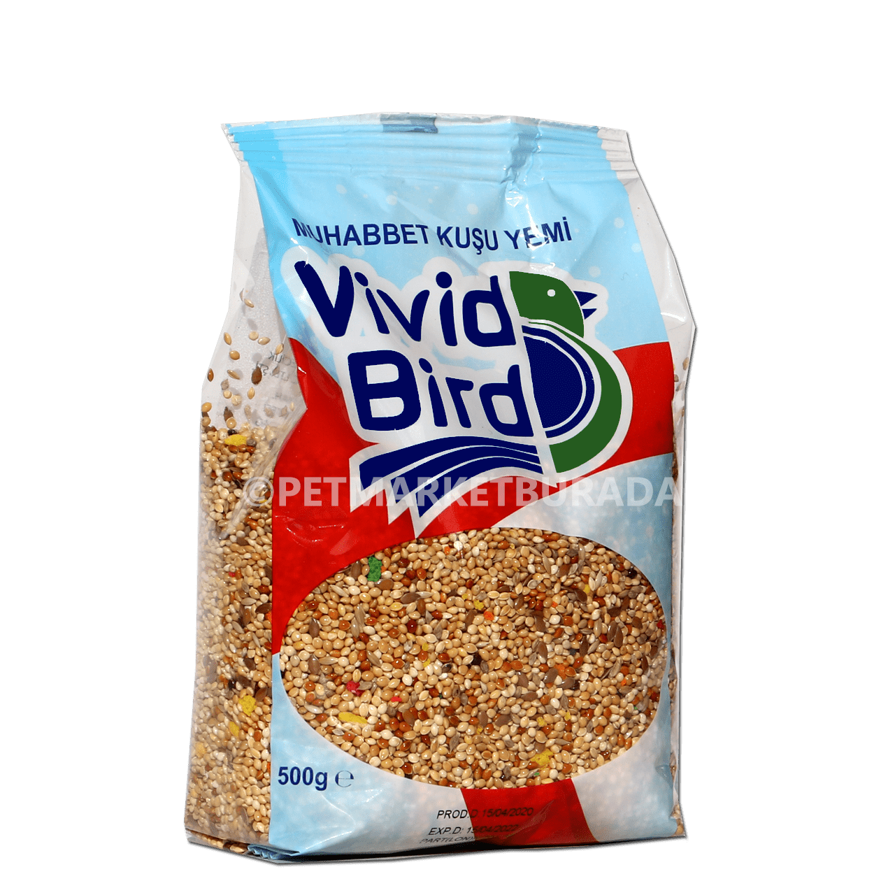 Vivid Bird Meyveli Karışık Muhabbet Kuşu Yemi 500 gr